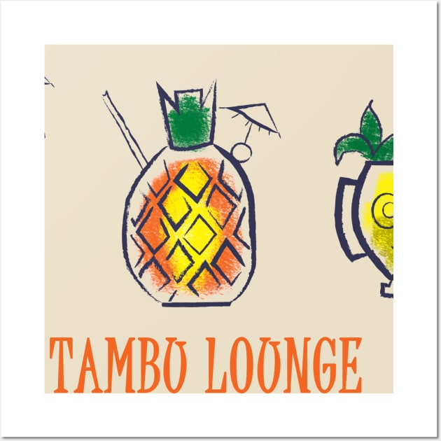 Tambu Lounge Wall Art by Lunamis